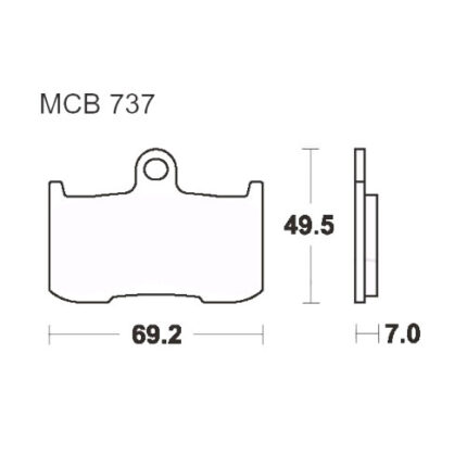 Bremsklotz TRW MCB737CRQ