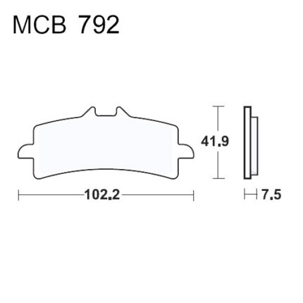 Bremsklotz TRW MCB792CRQ